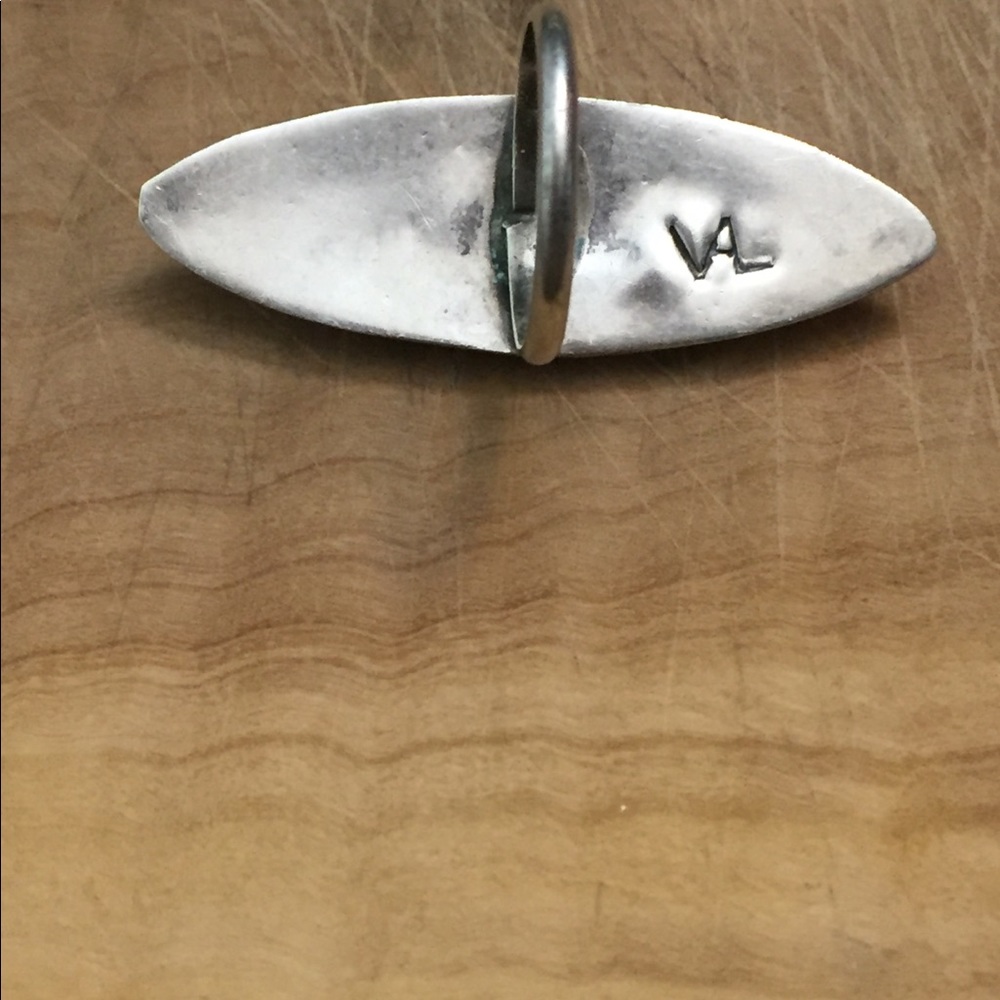 Vintage shadowbox silver coral ring by Navajo Val Tsosie - Picture 7 of 7